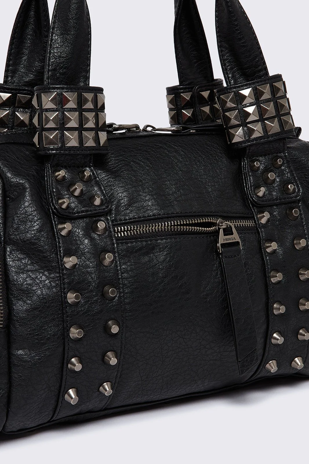 Myrrh Black Vegan Leather Shoulder Bag