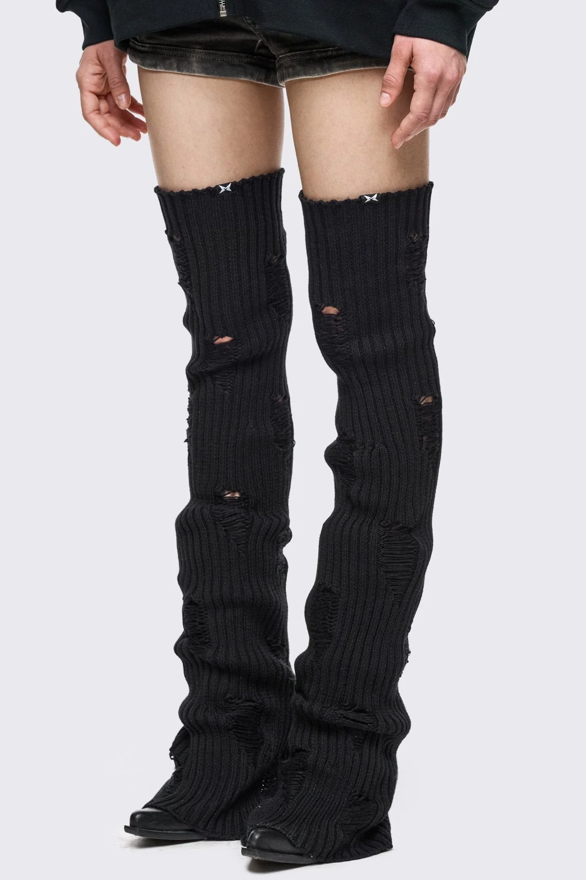 996-torn-black-leg-warmers-3.webp Torn Black Leg Warmers